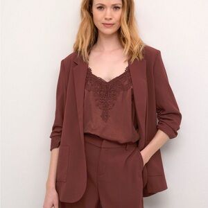NWT Cocamia Blazer by Cream - Rum Raisin